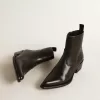 Botas Debbie para mujer en piel negra