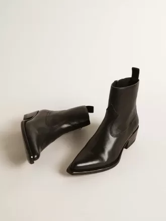 Botas Debbie para mujer en piel negra