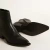 Botas Debbie para mujer en piel negra