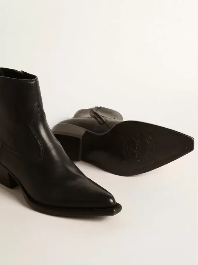 Botas Debbie para mujer en piel negra