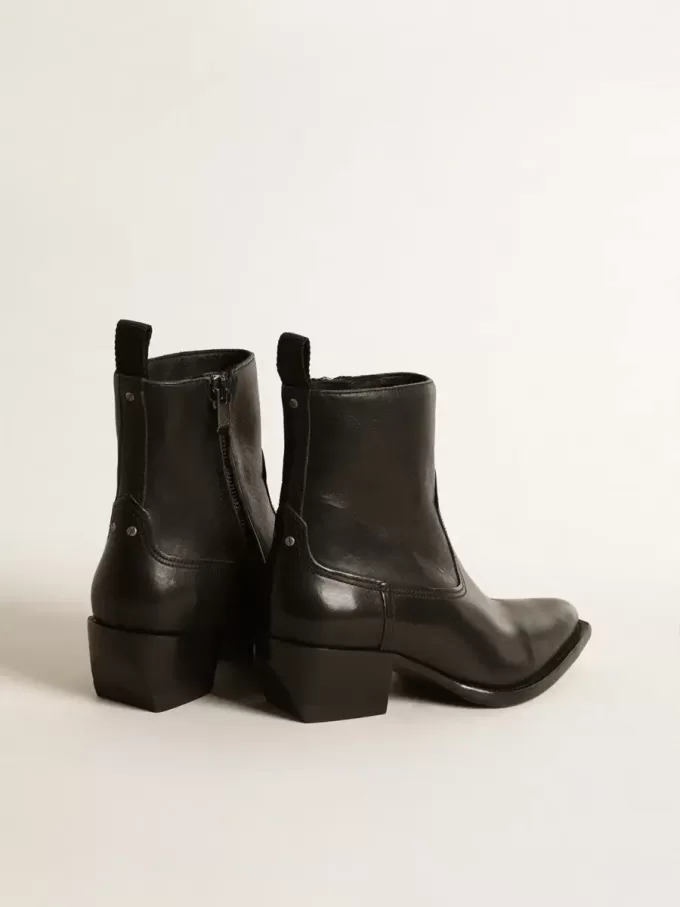 Botas Debbie para mujer en piel negra