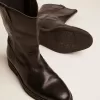 Botas moteras de piel negra