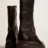 Botas moteras de piel negra