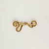 Broche antiguo dorado con forma de serpiente CNY