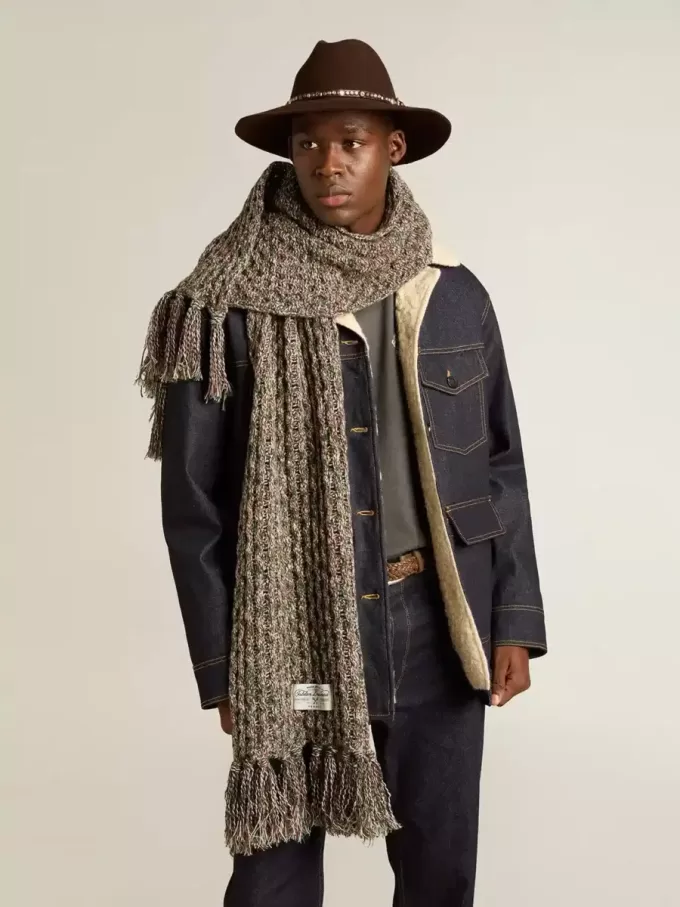 Bufanda de lana multicolor Bufanda de lana multicolor