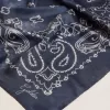 Bufanda Golden Collection azul denim con estampado de cachemira Bufanda Golden Collection azul denim con estampado de cachemira