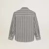 Camisa a rayas para niño con detalle Golden Dreamers en el bolsillo