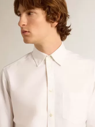 Camisa blanca de algodón