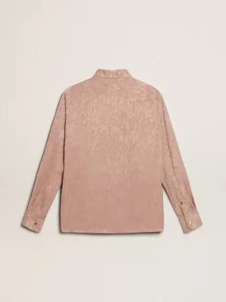 Camisa rosa de viscosa para mujer con estampado floral