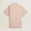 Camisa vaquera oversize para mujer teñida en rosa