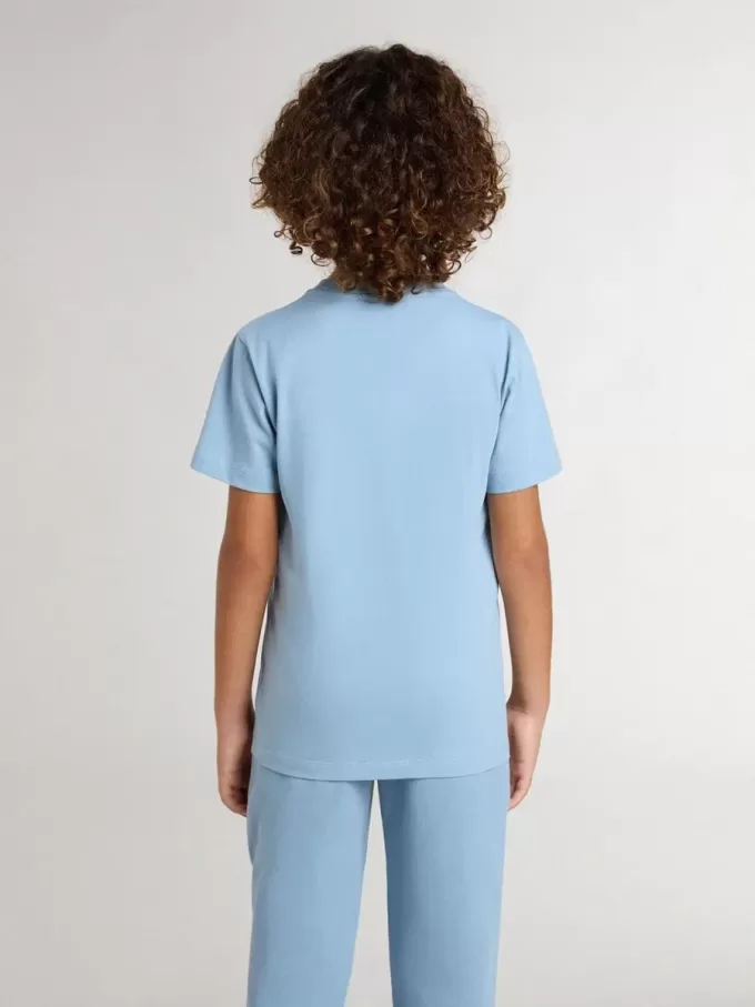 Camiseta azul claro para niño con estampado