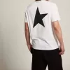 Camiseta de la colección White Star con logotipo y estrella negros en contraste