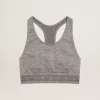 Camiseta deportiva gris jaspeado