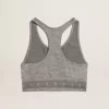 Camiseta deportiva gris jaspeado