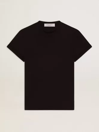 Camiseta desgastada Golden Collection en negro vintage