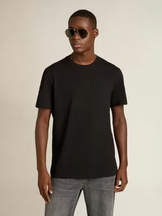 Camiseta desgastada Golden Collection en negro vintage