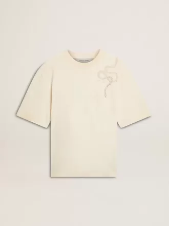 Camiseta holgada CNY en blanco desgastado