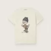 Camiseta Journey para niño en jersey de algodón blanco con estampado digital de la mascota