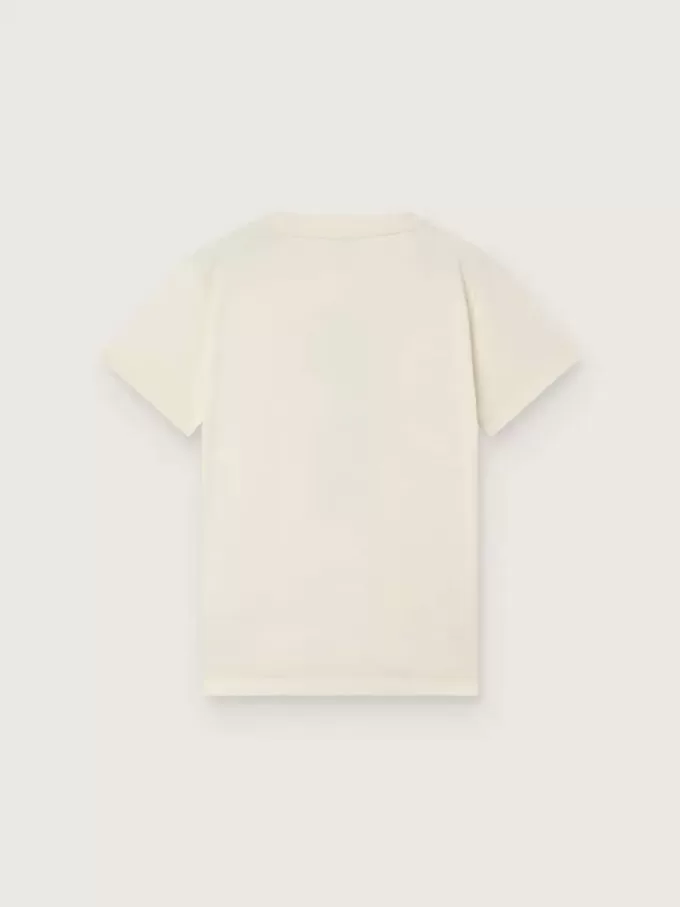 Camiseta Journey para niño en jersey de algodón blanco con estampado digital de la mascota