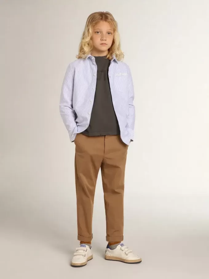 Camiseta para niño en color gris con tratamiento desgastado