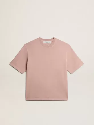 Camiseta rosa empolvado con logotipo invertido en la espalda – Jersey Capsule