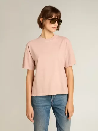 Camiseta rosa empolvado con logotipo invertido en la espalda – Jersey Capsule