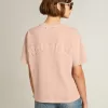Camiseta rosa empolvado con logotipo invertido en la espalda – Jersey Capsule