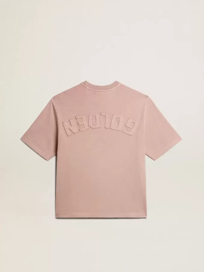 Camiseta rosa empolvado con logotipo invertido en la espalda – Jersey Capsule