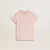 Camiseta rosa para niña con estampado rosa en la parte delantera