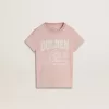 Camiseta rosa para niñas con estampado blanco Camiseta rosa para niñas con estampado blanco