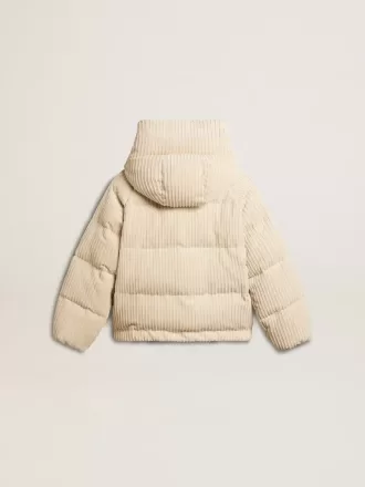 Chaqueta acolchada ecológica con cremallera y capucha