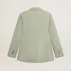 Chaqueta blazer de mujer en lana verde salvia