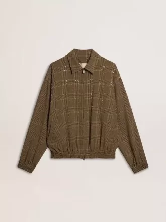 Chaqueta bomber de lana para mujer