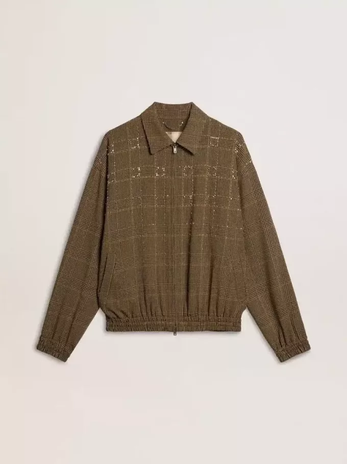 Chaqueta bomber de lana para mujer