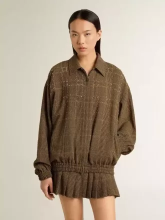 Chaqueta bomber de lana para mujer