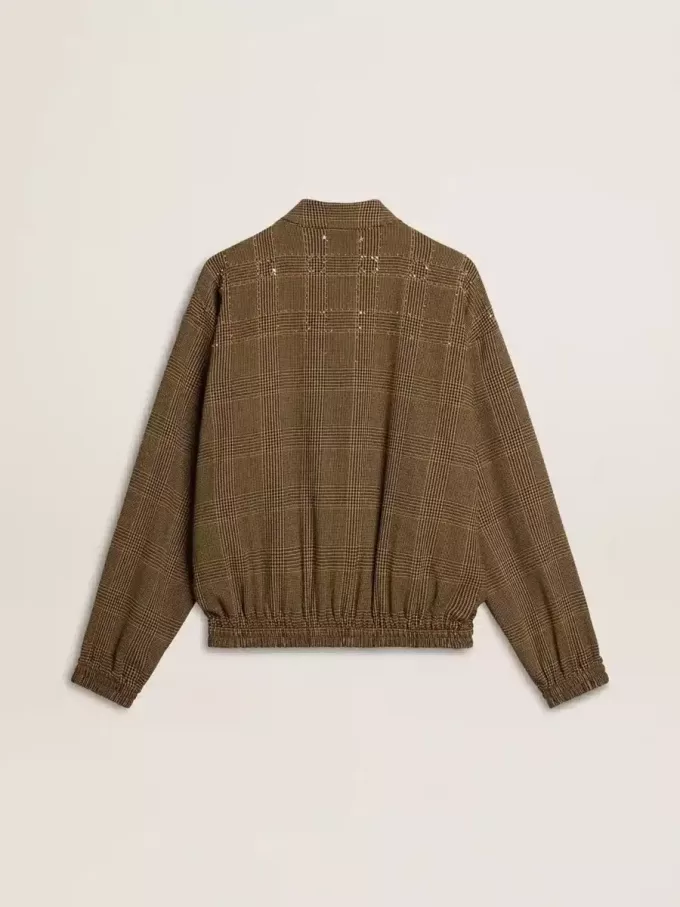 Chaqueta bomber de lana para mujer