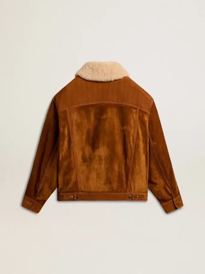 Blazer blanco envejecido de doble botonadura para mujer – S