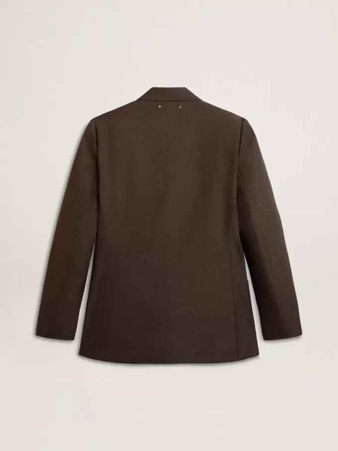 Chaqueta entallada para hombre en lana virgen gris antracita Chaqueta entallada para hombre en lana virgen gris antracita