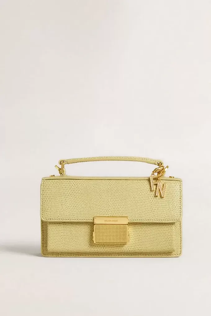 Charm con la letra N en latón dorado con cristales