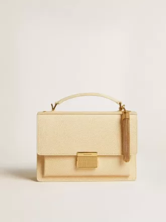 Colgante con forma de borla en latón dorado antiguo