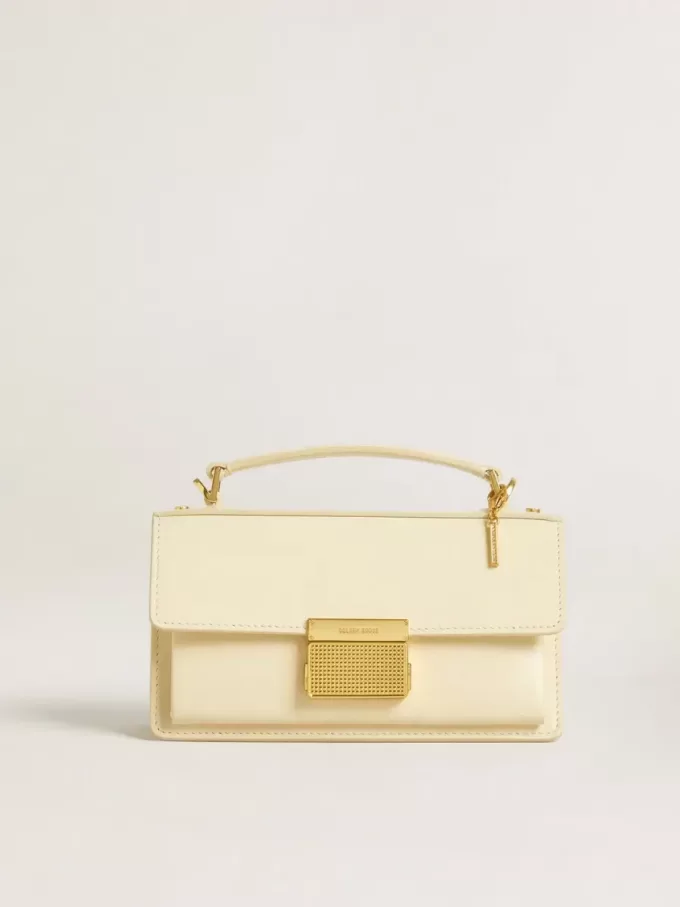 Colgante con la letra I en latón dorado con cristales