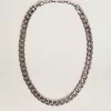 Collar de cadena para hombre en color plata antigua Collar de cadena para hombre en color plata antigua