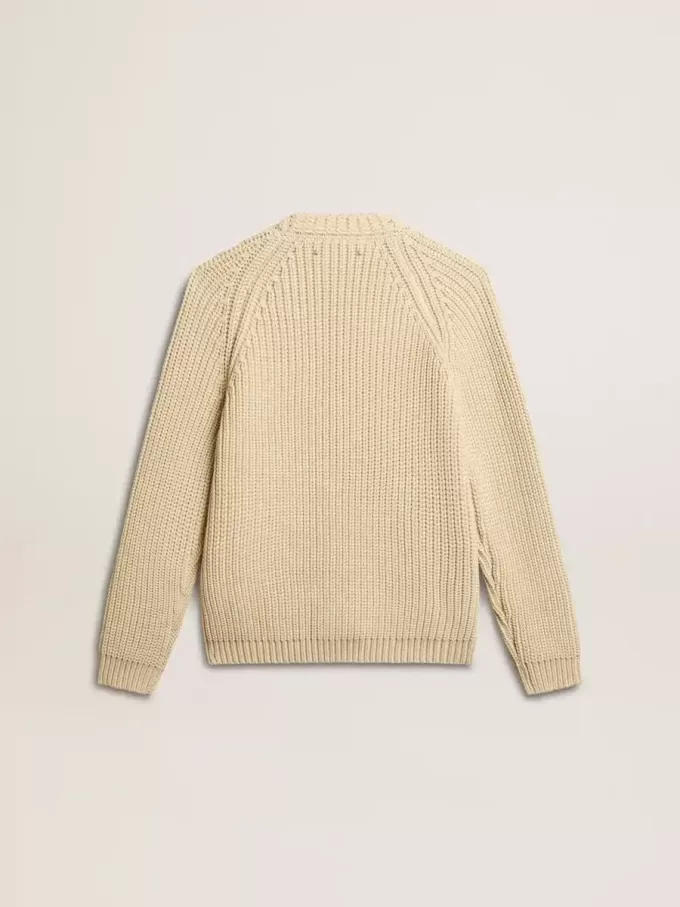 Cárdigan de algodón para mujer con bordado en la parte delantera.