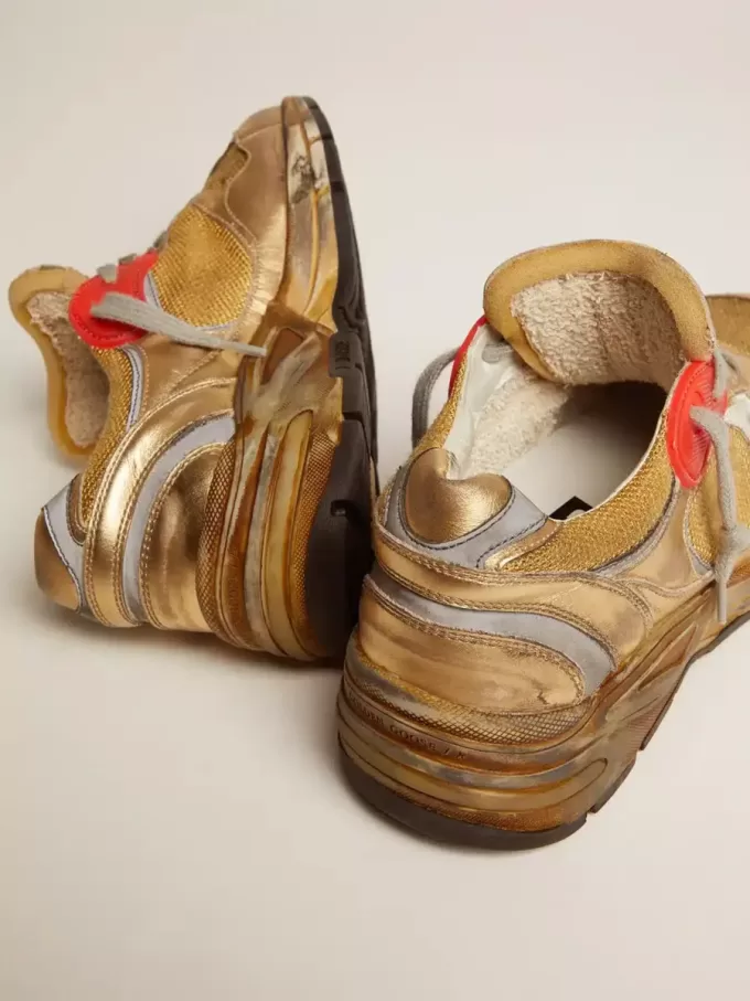 Dad-Star dorado con estrella blanca para mujer