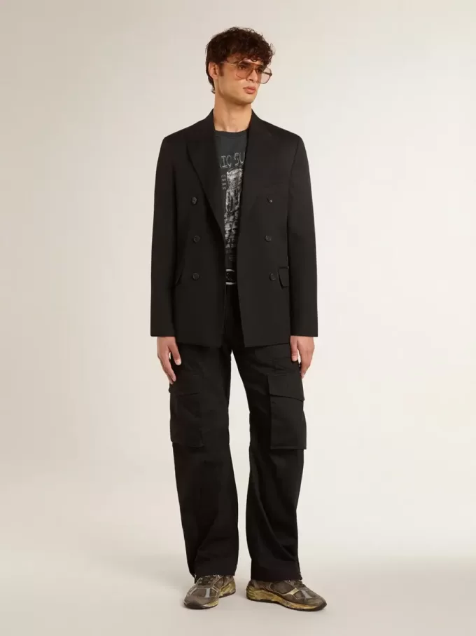 Dad-Star para hombre en ante y nailon con estrella y lengüeta en el talón de cuero caqui