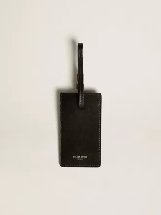 Etiqueta de equipaje negra