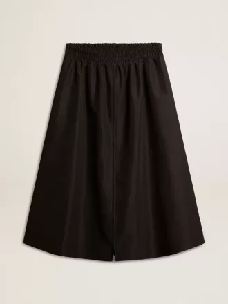 Falda acampanada en nailon técnico negro