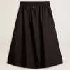 Falda acampanada en nailon técnico negro