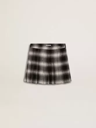 Falda plisada de algodón para niña