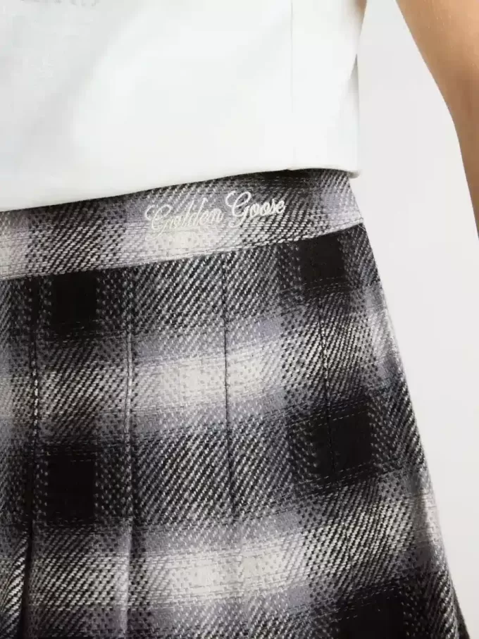 Falda plisada de algodón para niña Falda plisada de algodón para niña